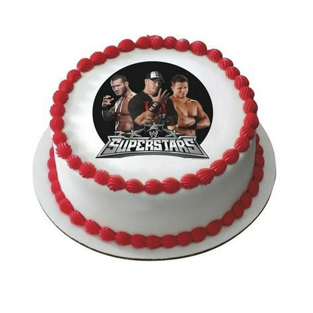 20 wrestlers rice paper cup  cake topper,s